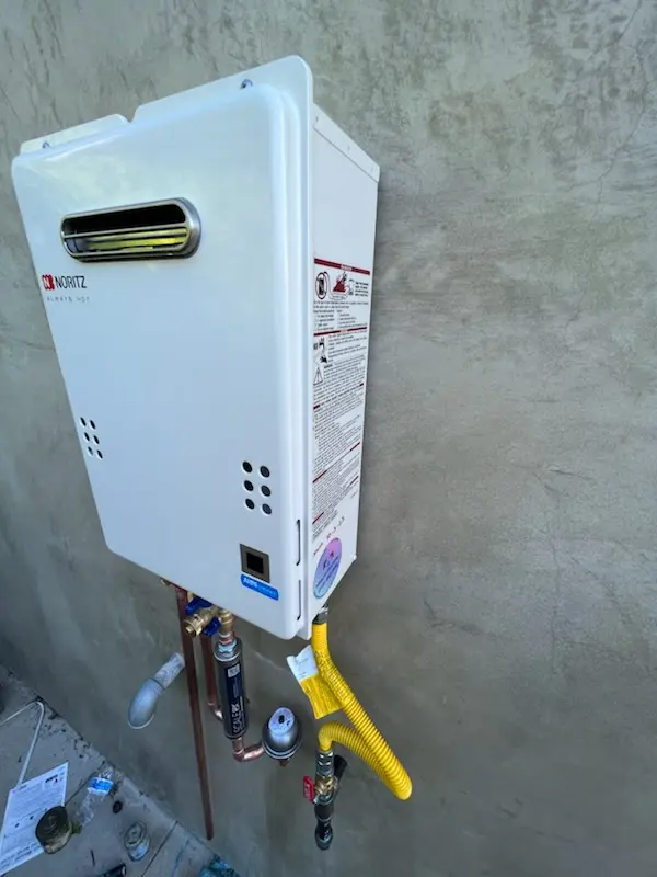 Tankless water heater installation for Pennwood Farms homes